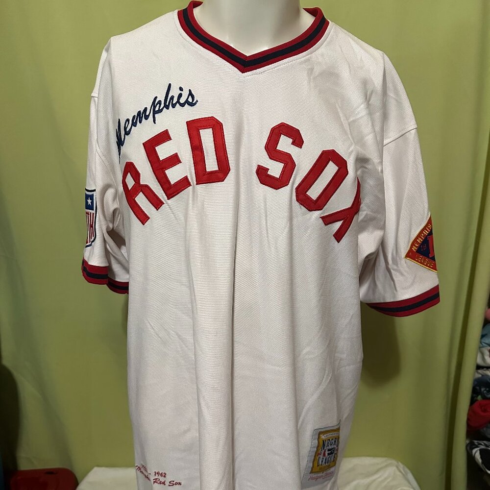 Memphis Red Sox Negro League Headgear Classics Jersey Size XL Rare 1923-62 White